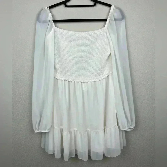 WILFRED Women's Large Tempest Mini Dress Light Birch NWT Bridal Bride Wedding - Picture 2 of 16